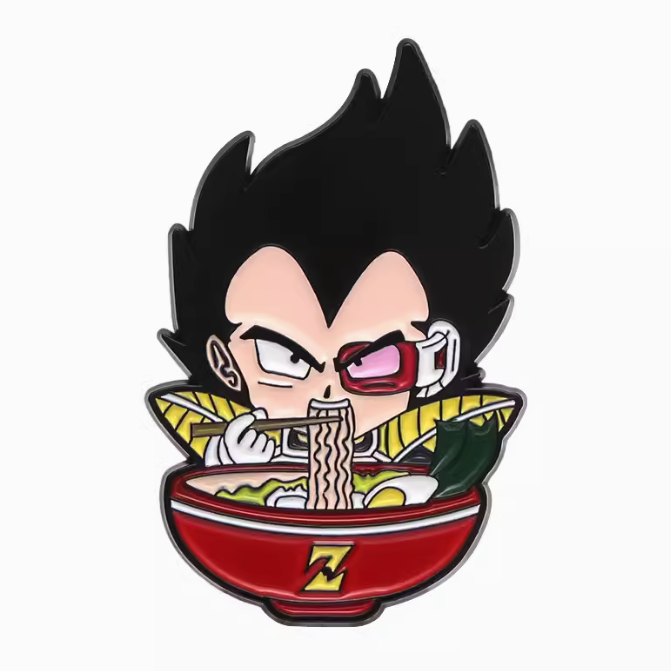 Dragon Ball Pin Vegeta Eating Ramen Pin