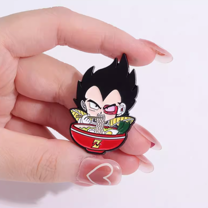 Dragon Ball Pin Vegeta Eating Ramen Pin