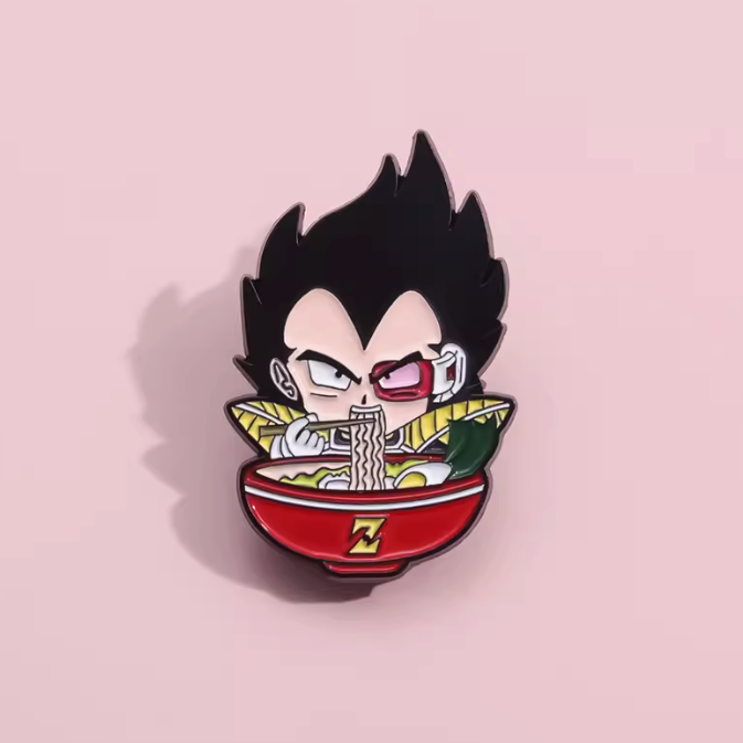 Dragon Ball Pin Vegeta Eating Ramen Pin