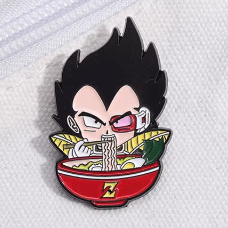 Dragon Ball Pin Vegeta Eating Ramen Pin