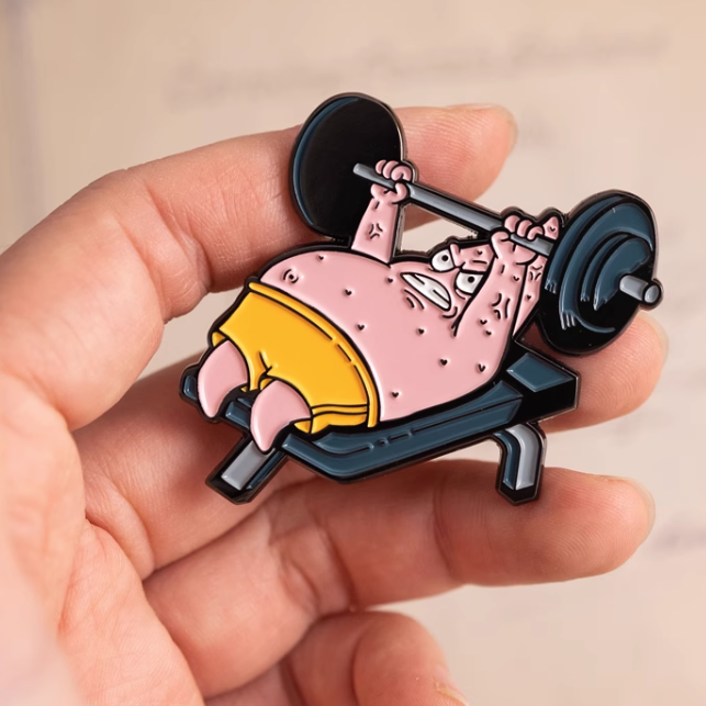 Special Edition Patrick Works Out Pin