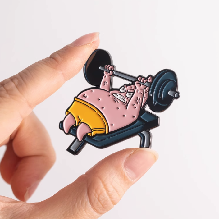 Special Edition Patrick Works Out Pin