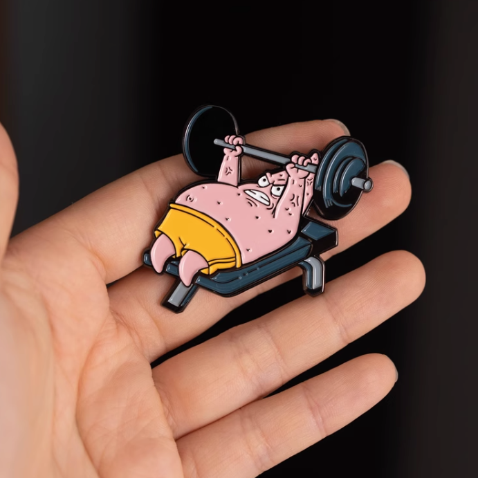 Special Edition Patrick Works Out Pin