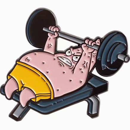 Special Edition Patrick Works Out Pin