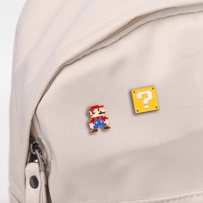 Super Mario Block Pin