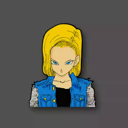 Dragon Ball Android 18 Sticker Waterproof Car Sticker Laptop Sticker