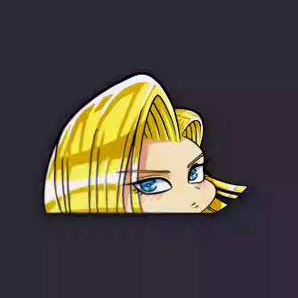 Dragon Ball Android 18 Waterproof Car Sticker Laptop Sticker