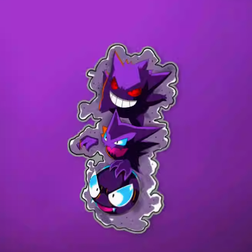 Pokémon Gengar Waterproof Car Sticker Laptop Sticker