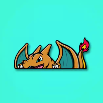 Pokémon Charizard Waterproof Car Sticker Laptop Sticker (Copy)