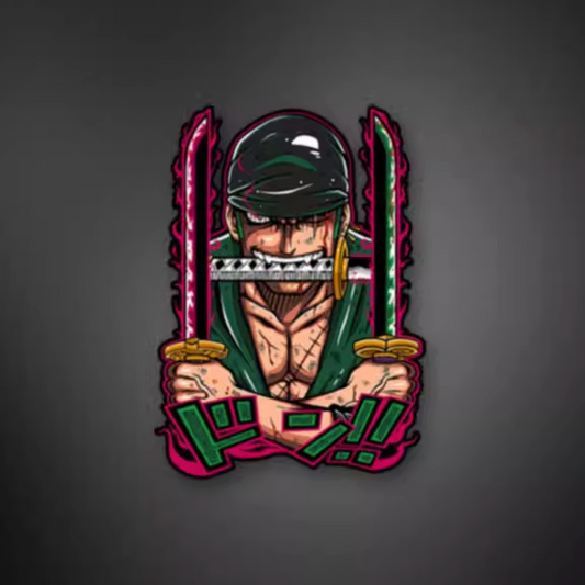 One Piece Roronoa Zoro Waterproof Car Sticker Laptop Sticker