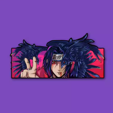 Naruto Itachi Uchiha Waterproof Car Sticker Laptop Sticker