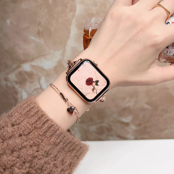 Korean Style Rose Gold Color Bracelet Bands for Apple Watch