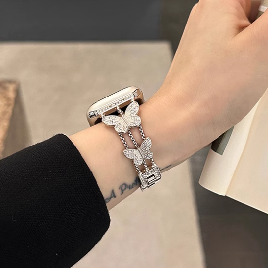 Luxury Style Diamond Metal Starring Bracelet Bands for Apple Watch