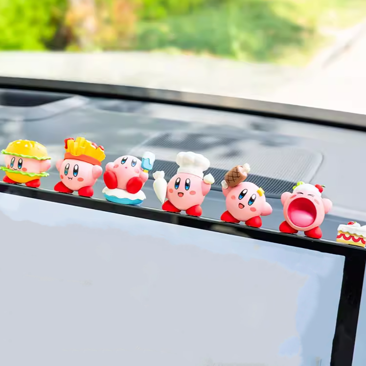 Kirby Figures Display for Car and Desk Set of 7