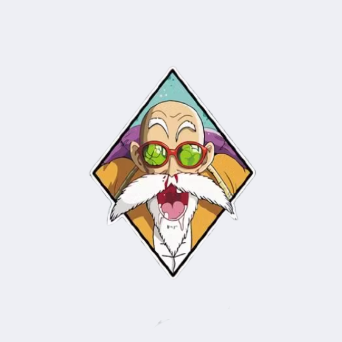 Dragon Ball Master Roshi Waterproof Car Sticker Laptop Sticker