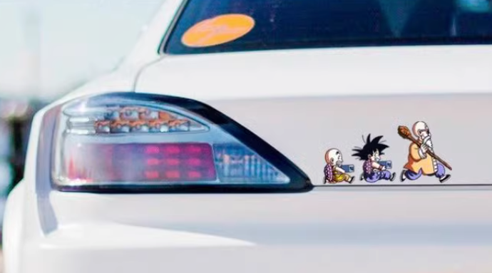 Dragon Ball Master Roshi Goku Krillin Waterproof Car Sticker Laptop Sticker