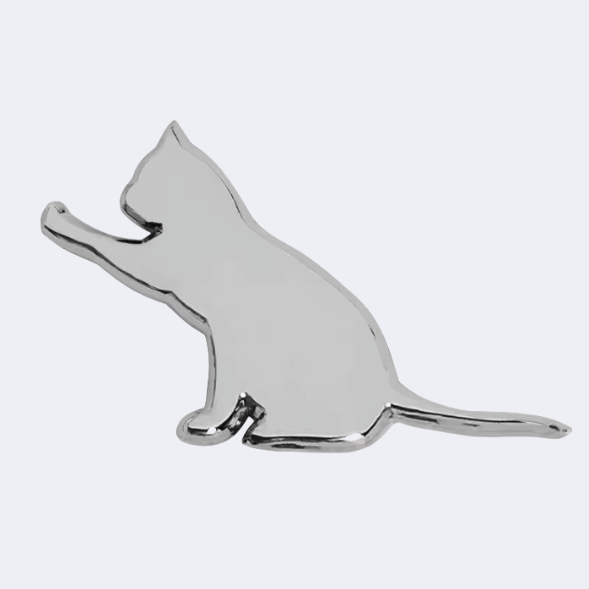 Cat Metal Waterproof Car Sticker