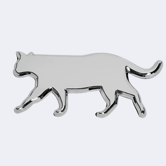 Cat Metal Waterproof Car Sticker