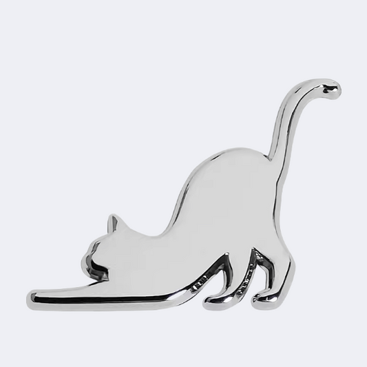 Cat Metal Waterproof Car Sticker